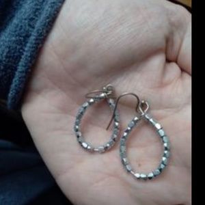 DYT T2 silver beaded earrings